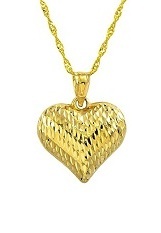 great teeny leaf engraved gold baby necklace